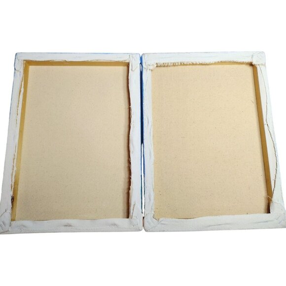 Antigua Beach Shoreline Original Oil Paintings on Canvas Signed P Looby 2009 - Picture 4 of 6